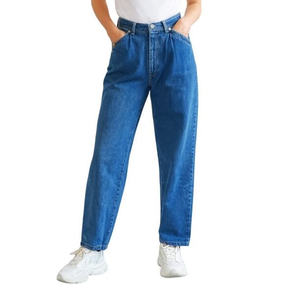 Action West 1990s Vintage High Rise Straight Leg Jeans Size 16 Waist 30" Retro - Picture 1 of 8